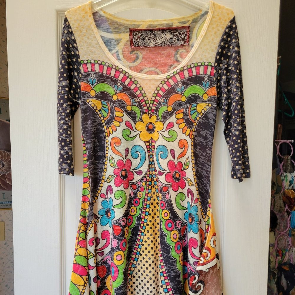 Amma Asymmetric Tunic Print Top/Dress